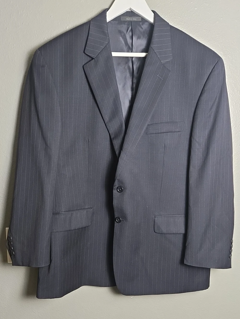 Lauren Ralph Lauren Dark Grey 100% Wool Suit Blazer Size 46S